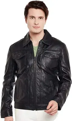 7. The Natural Genuine Leather Men's Jacket