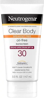 15. Neutrogena Clear Body Breakout-Free Liquid Sunscreen Lotion