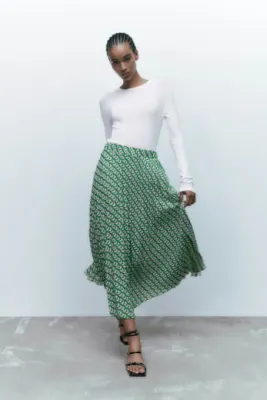 Zara long skirt with top