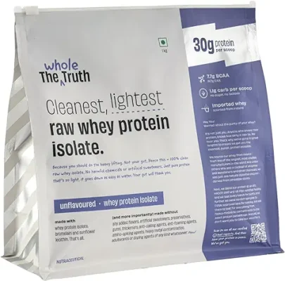 8. The Whole Truth Whey Protein Isolate Unflavoured