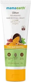 Mamaearth Ubtan Nourishing Hair Removal Cream With Turmeric & Saffron for Hair Removal- 100g For All Skin Types|For Men & ...