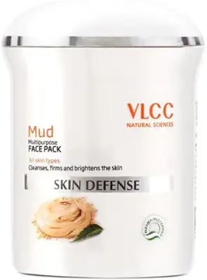 10. VLCC Skin Defense Mud Face Pack - 70g | Skin Healing & Rejuvenating Mask | Helps Cleanse, Firm & Brighten Skin with Kaolin Clay, Almond & Mint Oil | Helps Soothe Irritation & Detox Skin.