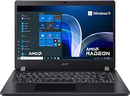 10. Acer Travelmate Business Laptop AMD Ryzen 5 5500U Processor (16GB DDR4/ 512GB SSD/AMD Radeon Graphics/Windows 11 Home) TMP214-41-G3 with 35.6 cm (14 Inches) HD Display