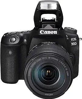 9. Canon EOS 90D Digital SLR Camera with 18-135 is USM Lens [Black]