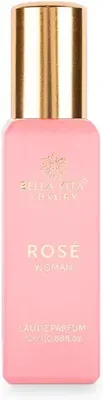 12. Bella Vita Luxury Rose Woman Eau De Parfum Perfume for Women with Black Currant, Vanilla & Jasmine|Floral & Sweet EDP Long Lasting Fragrance Scent, 20ml