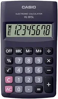 7. Casio HL-815L Portable Calculator