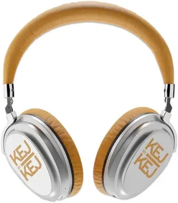 10. KEJBYKEJ® India's 1st and Only Headphone Brand Created by a 3X Grammy® Winning Artist Ricky Kej | AV900 ANC Version 2.0 | Bluetooth v5.2 | USB-C | Beige | 20 Hours Playtime | Android or iOS