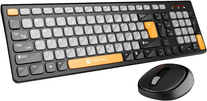 6. Portronics Key7 Combo Wireless Keyboard & Mouse Set
