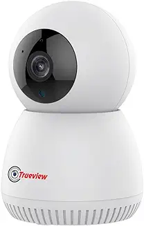 10. Trueview Smart CCTV Wi-fi Home Security Camera 1080p Full HD, 360 View, 2 Way Talk, Cloud Monitor, Motion Detect, Supports SD Card Up to 256 GB, Night Vision, Alexa & Ok Google