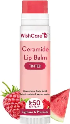 1. WishCare Tinted Ceramide Lip Balm with SPF50 PA+++ - Kojic Acid & Niacinamide - For Lip Lightening & Protection 5gm