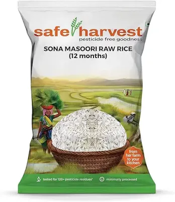 10. Safe Harvest Sona Masuri Raw Rice 12 Months 5kg