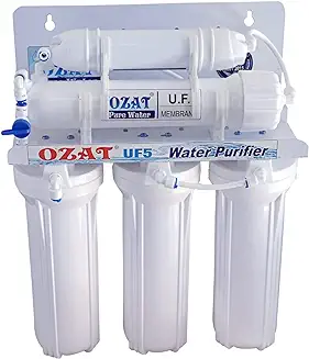 7. Ozat Pure Water 5 Stage Non-Electric Water Purifier with UF Membrane.No R.O.only U.F.(Ultra Filtration) Water Purifier - White
