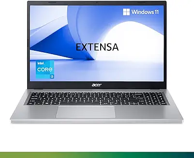 12. Acer Extensa 15 Laptop Intel Core i3 N305 8 core Processor (8 GB/256 GB SSD/Win11 Home/MS Office Home and Student/Intel UHD Graphics/1.7 KG/Silver) EX215-33 FHD Display