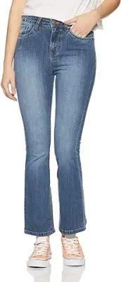 1. AKA CHIC Mid Rise Boot Cut Jeans