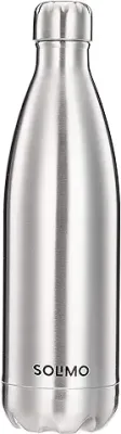 11. Amazon Brand - Solimo Stainless Steel Insulated 24 Hours Hot or Cold Bottle Flask, 1000 ml, Silver