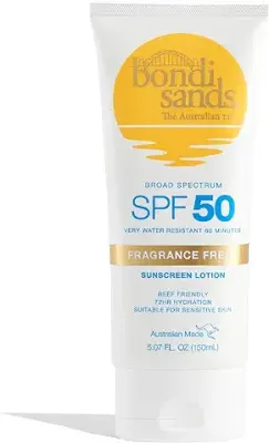 10. Bondi Sands Fragrance Free Sunscreen Body Lotion SPF 50