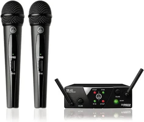 11. AKG WMS40 Mini Dual Vocal Set BD ISM2/3 Wireless Microphone