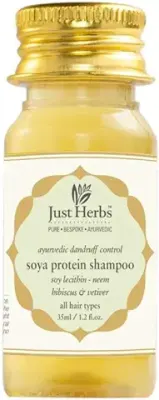 9. Just Herbs Ayurvedic Anti-Dandruff Soya Protein Shampoo