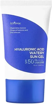 2. ISNTREE Hyaluronic Acid Watery Sun Gel SPF 50+ PA+++