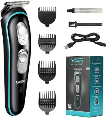 10. VGR Professional Battery Powered Rechargeable Cordless Beard Hair Trimmer Kit