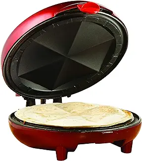8. Brentwood - TS-120 Brentwood Quesadilla Maker, 8-inch, Red
