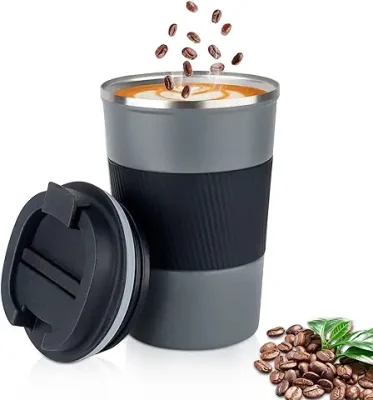 15. KETIEE Travel Coffee Mug Spill Proof 12oz