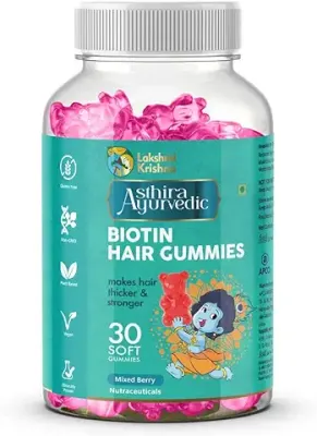 9. Lakshmi Krishna Natural Biotin Hair Gummies