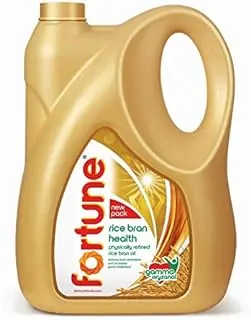 Fortune Rice Bran Health Oil, Cooking Oil for Healthier Heart, 5l Jar
