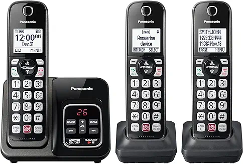 5. Panasonic Cordless Phone with Answering Machine