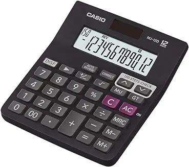 1. Casio MJ-12D 150 Steps Check and Correct Desktop Calculator