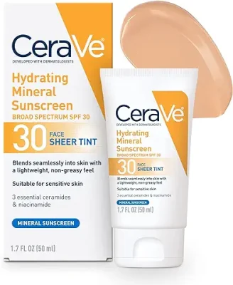 7. CeraVe Hydrating Mineral Sunscreen with Sheer Tint