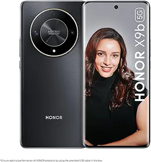 10. HONOR X9b 5G (Midnight Black, 8GB + 256GB) | India's First Ultra-Bounce Anti-Drop Curved AMOLED Display | 5800mAh Battery | 108MP Primary Camera | Without Charger