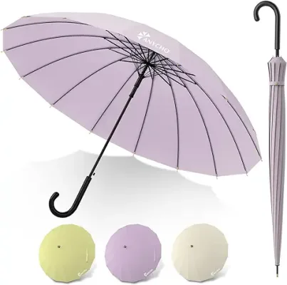 11. ANYCHO Umbrella for Women- Long Umbrella Travel