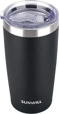 11. SUNWILL 20oz Tumbler with Lid