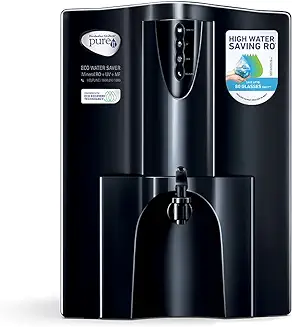 6. HUL Pureit Eco Water Saver Mineral RO+UV+MF AS wall mounted/Counter top Black 10L Water Purifier
