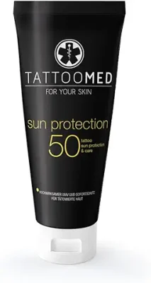 8. Sun Protection SPF50 100ml - tattoo sun protection, color protection, tattoo care & cream by TattooMed