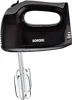 8. Borosil Smartmix 300-Watt Hand Mixer, Black