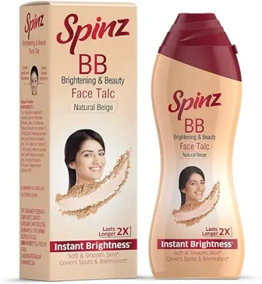 6. Spinz BB Brightening & Beauty Face Talc for Instant Brightness that Lasts 2X Longer