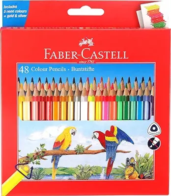 5. Faber-Castell 48 Triangular Colour Pencils