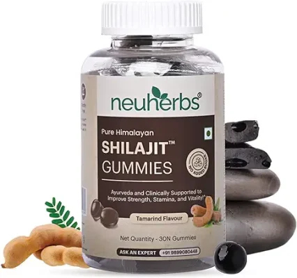 10. Neuherbs Pure Himalayan India's First Shilajit Resin Gummies To Improve strength, Stamina & Energy - 30 Shilajit Gummies