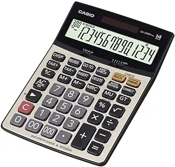 2. Casio DJ-240D Plus 300 Steps Check and Correct Premium Desktop Calculator