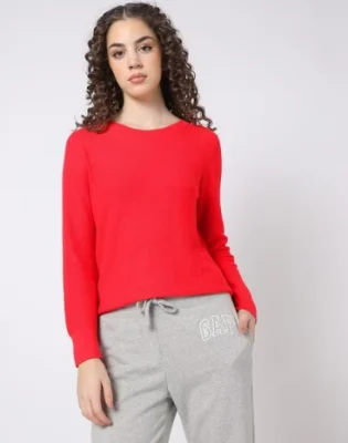 6. GAP Relaxed Fit Cotton Crew Sweater