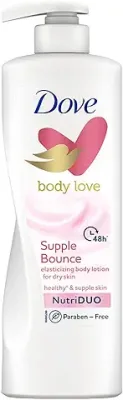 10. Dove Body Love, Supple Bounce Body Lotion, 400 ml , for Supple Healthy Skin, 48hrs Long-Lasting Moisturization, Paraben-Free, Plant Based Moisturizer