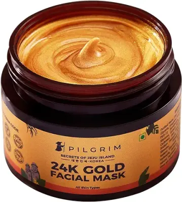 4. Pilgrim 24K Gold face mask for glowing skin