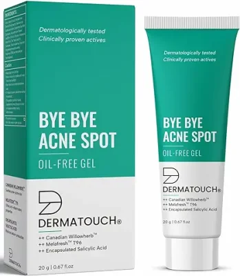 13. DERMATOUCH Bye Bye Acne Spot Oil-Free Gel | Pimple Removal Gel | Acne-Prone Skin | 20G