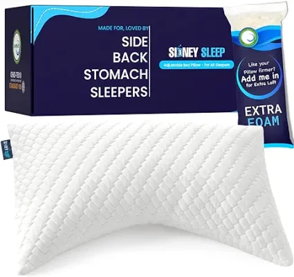 3. Sidney Sleep Pillow for Side and Back Sleepers