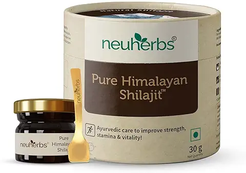 11. Neuherbs Pure & Original 100% Ayurvedic Himalayan Shilajit/Shilajeet Resin 30g With 75% Fulvic Acid - For Endurance, Stamina and strength | Lab Tested