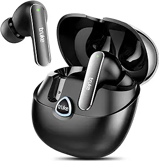 3. truke [Just Launched Buds F1 Ultra True Wireless Earbuds with Spatial Audio Experience, 60H Playtime, Crystal-Clear Calls, Fast Charging, Bluetooth 5.3, Noise Cancellation, Gaming Mode, 1Yr Warranty