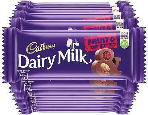 13. Cadbury Dairy Milk Fruit and Nut