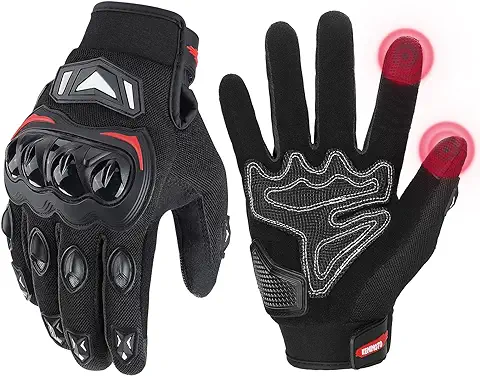 3. KEMIMOTO Polyester Motorcycle Gloves For Men